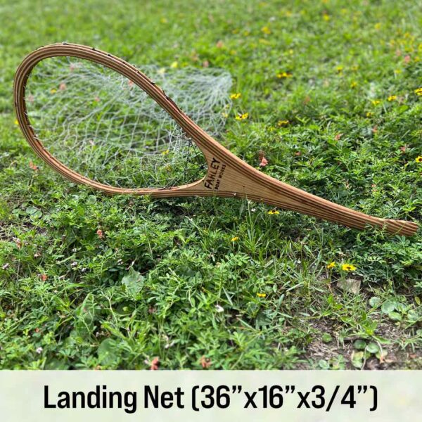 Wooden landing net