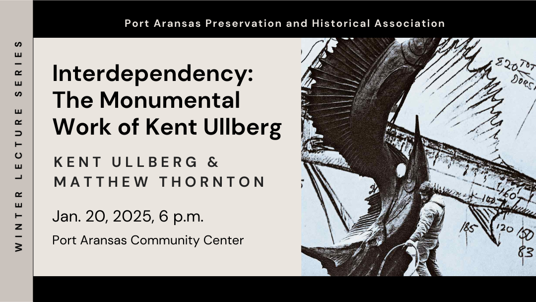 Ullberg poster with sculpture of large sailfish