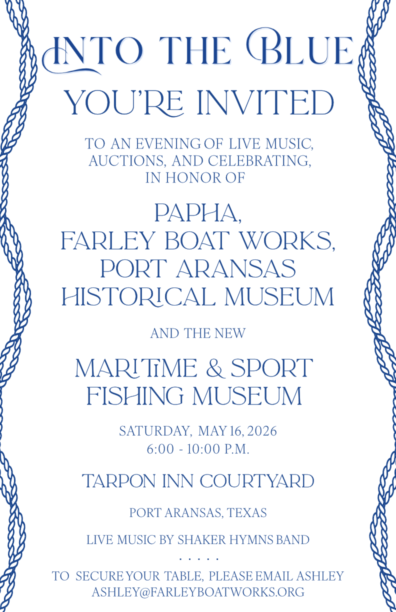 Into the blue gala invitation